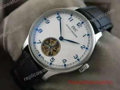 Fake IWC Schaffhausen Grande Portuguese Perpetual Calendar Watches SS White